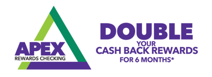 APEX Cashback Double Rewards header.