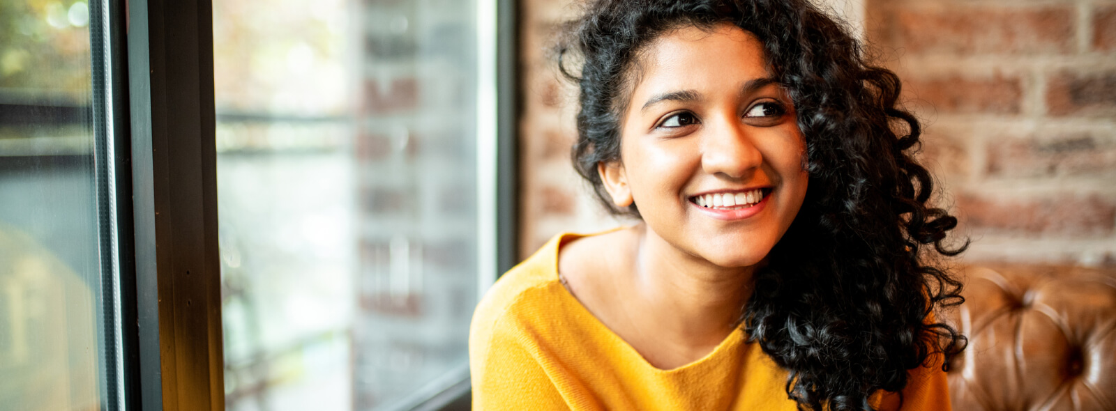 Young woman smiling