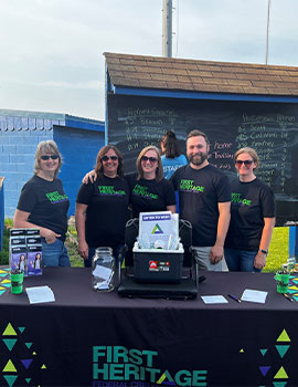 FH employees at Horseheads Steamers baseball game.