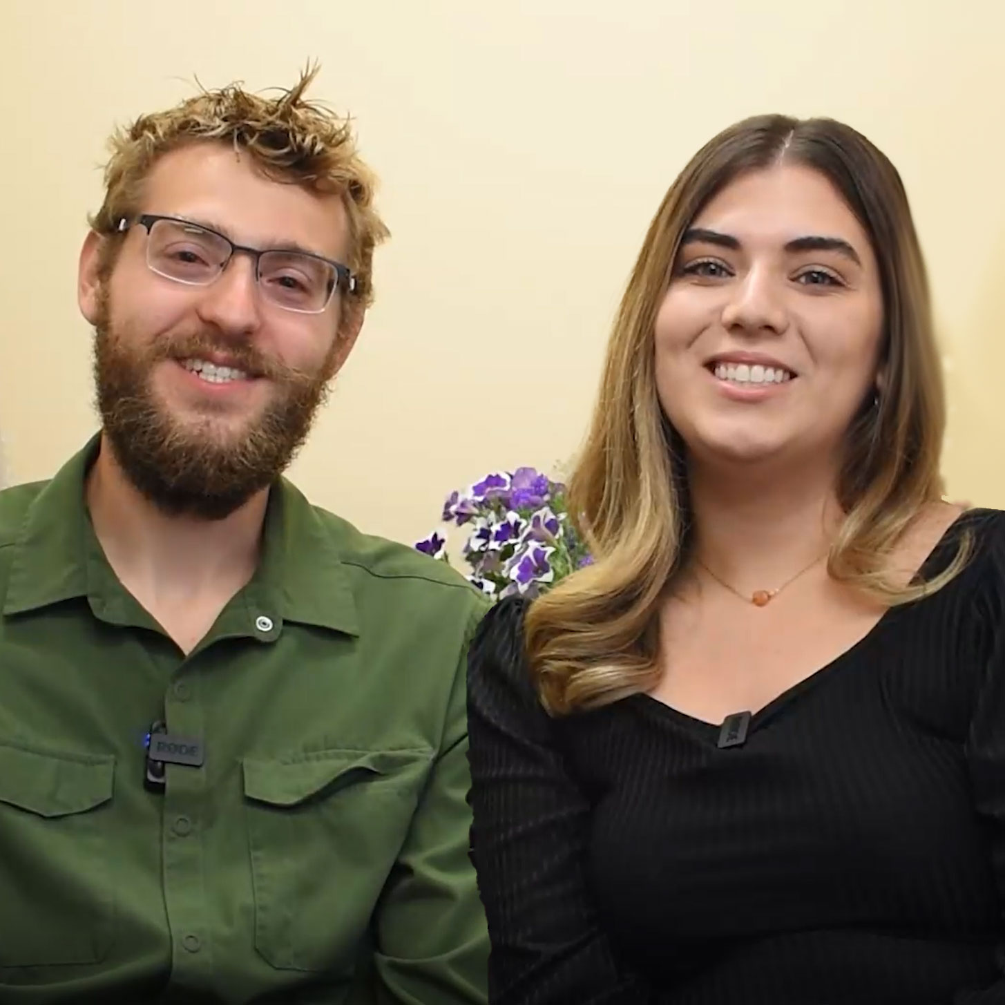 Keenan and Kaitlin posing for a photo